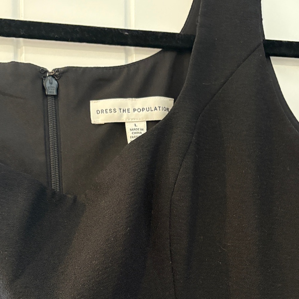 Dress the Population Black Mini Dress